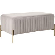 UTAH - Bankje - Taupe - Fluweel