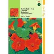 2 stuks - Tropaeolum Scarlet Gleam Rood