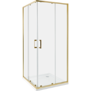TELA - Douchecabine - Goud - 80 x 80 x 185 cm - Veiligheidsglas