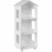 GLENORIE - Boekenkast 3 planken - Wit - MDF