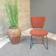 Eetkamerstoel Amy Teddy Roest - 46 cm x 49 cm x 49 cm
