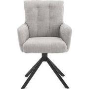 Eetkamerstoel Nobel lichtgrijs (set van 2)