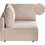MESNALI - Rechtszijdige hoekmodule - Beige - Bouclé