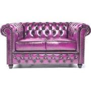 Chesterfield Eco Leather Line - Antique Berry 2-zits