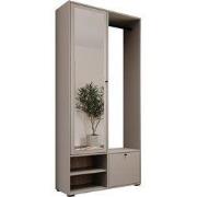 Meubella - Deacon - Halkast met 2 deuren - Grijs