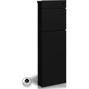 4gardenz® Vrijstaande Brievenbus - Gegalvaniseerd Staand met Slot - Zw...