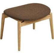 Voetenbank Bruin Stof - 54x38x43cm - Olvera