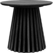 Bijzettafel Rond - Zwart Hout - Ø50x45cm - Osaka