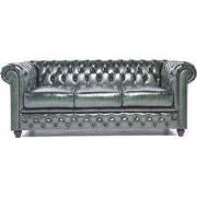 Chesterfield Eco Leather Line - Wash Off Green 3-zits