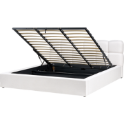 BASTON - Bed met opbergruimte - Off-white - 180 x 200 cm - Stof