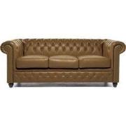 Chesterfield Eco Leather Line - Nutmeg 3-zits