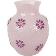 Clayre & Eef Vaas Ø 13x16 cm Roze Glas