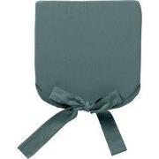 JAVA - stoelkussen 40x40 cm - 100% katoen - met lint - Sagebrush Green...