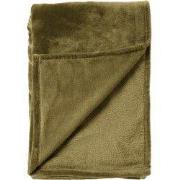 MARLEY - Plaid 150x200 cm - zachte fleece deken - extra dik - Military...