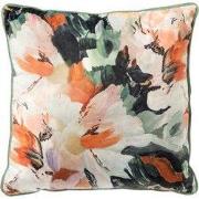 ANNEMOON - sierkussen 45x45 cm - bloemenprint - Cameo Green - multicol...