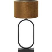 Tafellamp Jamiri/Gemstone - Zwart/Goud - Ø30x67cm