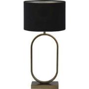 Tafellamp Jamiri/Velours - Ant, Brons/Zwart - Ø30x67cm