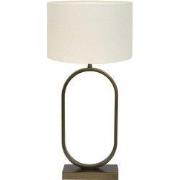 Tafellamp Jamiri/Livigno - Ant, Brons/Eiwit - Ø30x67cm