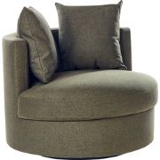 DALBY - Fauteuil - Donkergroen - Stof