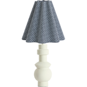 Tafellamp Esino/Bezaha - Crème/Wit - Ø40x74cm