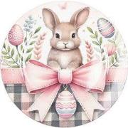 Clayre & Eef Onderbord Ø 33 cm Wit Kunststof