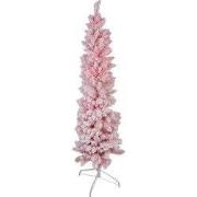 Clayre & Eef Kunstboom Kerstboom 30x30x120 cm Roze Kunststof