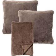 VOORDEELSET - 3-delig - Zaya & Harvey - 2 sierkussens 45x45 cm - 1 pla...