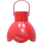 Solar lampje lieveheersbeestje rood 16x26 cm