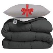 Avenue – Dekbed zonder overtrek 240x220 cm Antraciet/Taupe + Hoofdkuss...