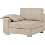 vtwonen Lazy 1-Zits Element met arm links - Bouclé - Naturel