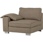 vtwonen Lazy 1-Zits Element met arm links - Bouclé - Zand