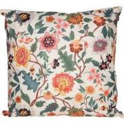 Buitenkussen vintage bloemen kleur 45x45 cm