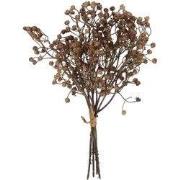 Kunstbundel Ilex Serrata lichtbruin