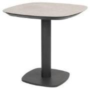 Taste Manolo dining tafel keramiek print antraciet 75 x 75 cm