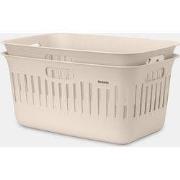 Collect-It Laundry Basket 40L, Set of 2 - Soft Beige