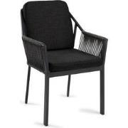 Outdoor eettafelstoel Liv zwart