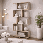 Boekenkast Elif Eik Melamine 90x156x20 cm