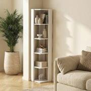 Boekenkast Nati Wit Melamine 34x161x34 cm