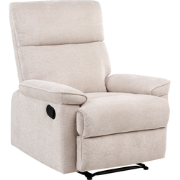 EVERTON - Relaxfauteuil - Beige - Polyester