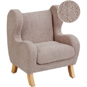 FARUM - Kinderfauteuil - Taupe - Bouclé