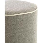 Poef Rosin - Grijs - Ø40x45cm