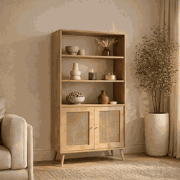 Boekenkast Hazeran Eik Beukenhout 40x90x158 cm