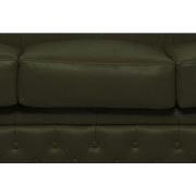 Chesterfield Eco Leather Line - Dark Green 3-zits