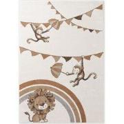 Villeroy & Boch Boho Kinder Vloerkleed Leeuw Rainbow Party Creme Multi...