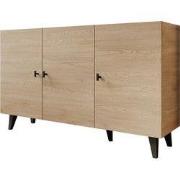 Meubella - Vornas - Dressoir - Eikenpatroon - 151x40x90 cm