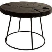 DUTCHBONE SIDE TABLE KRATON CHOCOLATE BLACK L