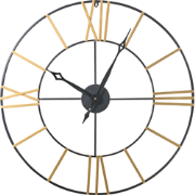 VALSOT - Wandklok - Zwart - IJzer