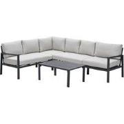 Garden Impressions Denver loungeset 4-delig links  donker grijs