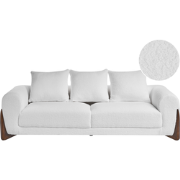 VINLIDEN - Driezitsbank - Wit - Bouclé