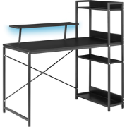 BILOXY - Gamebureau - Zwart - IJzer/MDF